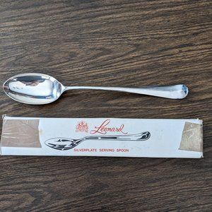 LeonardSilver Plated Serving Spoon - Vintage